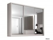 Guarda Roupa Armario Roupeiro Europa Nápoli Espelhado 03 Portas 2.19 m